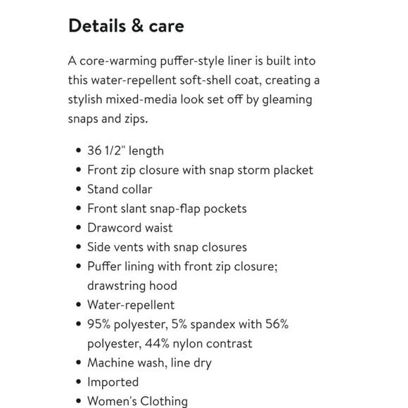 Via Spiga Softshell Hooded Coat Quilted Cream Gold Fall Winter Jacket XL EUC - Picture 7 of 7